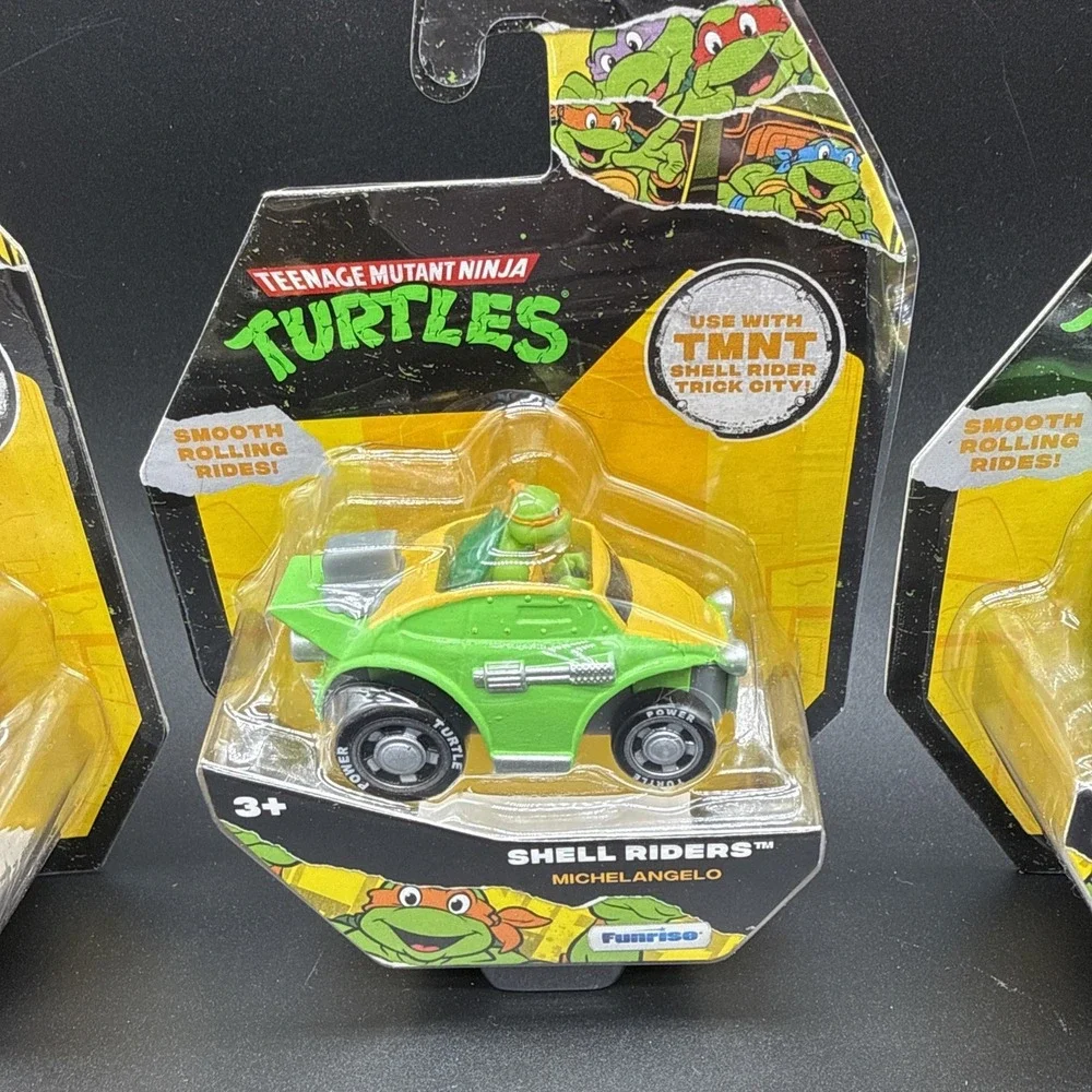New TMNT Teenage Mutant Ninja Turtles Shell Riders Funrise Diecast Set 5 Cars